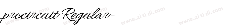 procircuit Regular字体转换 procircuit Regular字体转换